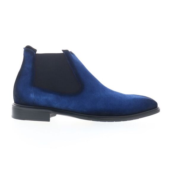 Mezlan Mens Suede Chelsea Boot Blue Boots (NWT) - Picture 1 of 7